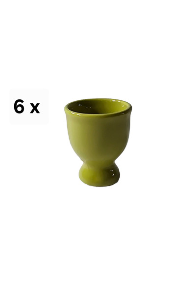 Cesiro Set of 6 egg cups, 6.5 cm, Sea Green