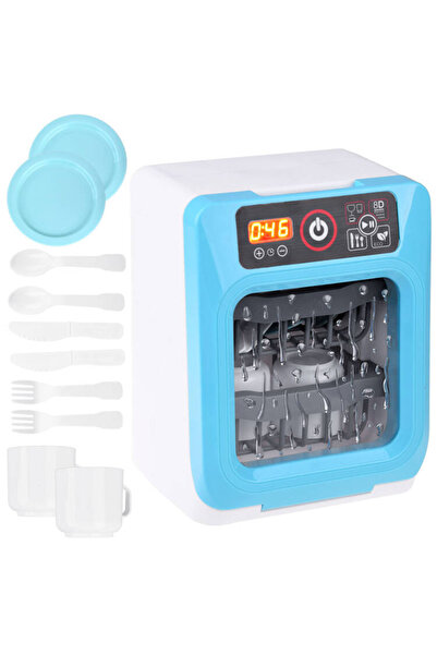 Jokomisiada Masina de spalat vase pentru copii albastra, efecte sonore si lum...