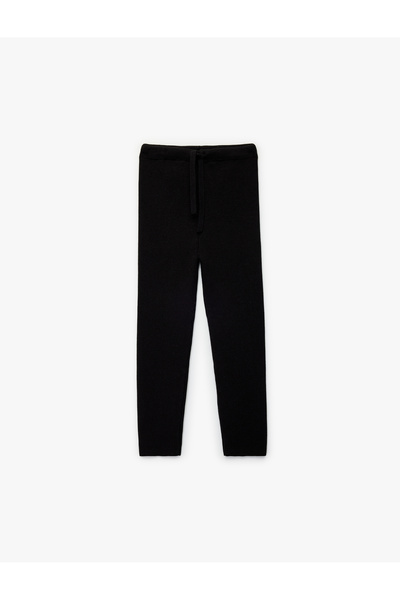 Koton Viskon Karışımlı Beli Bağcıklı Triko Pantolon