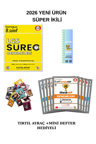 Tonguç Yayınları Tonguç Süreç Denemeleri ve Check Up 2 li Deneme Seti (TIRTIL...