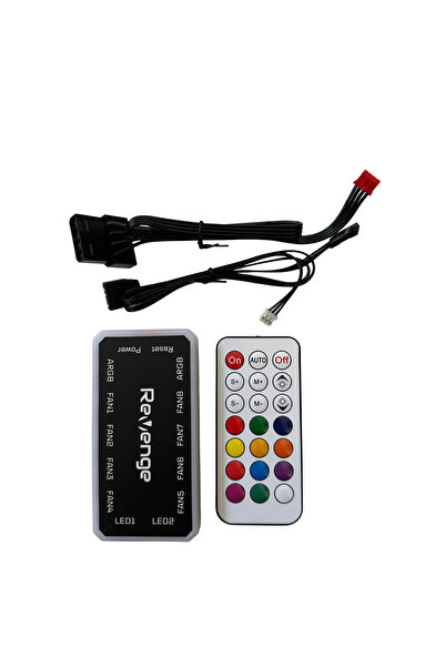 Revenge Argb Fan Controller Compatible with 6 Pin Fans Controlled Motherboard Connected Hub Controller Control Set
