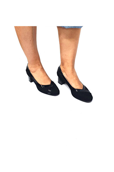 Catinca Shoes Women's leather shoes – Black Suede with Patent – 208 NAL