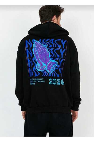 Hunors Sportswear & Company سويت شيرت No Mercy مطبوع موديل للجنسين من القطن ب...