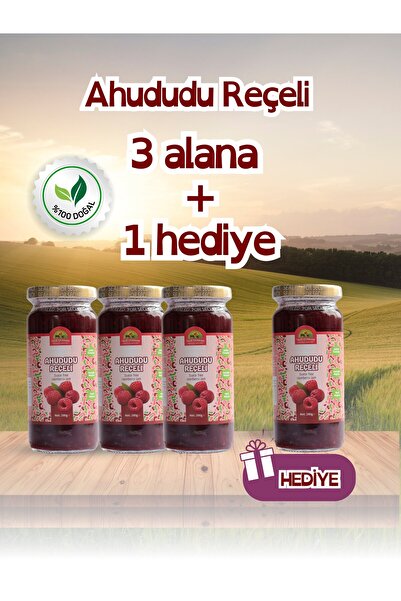 Taze Dükkan Şeker İlavesiz Ahududu Reçeli 3 adet Alana 1 adet Hediye