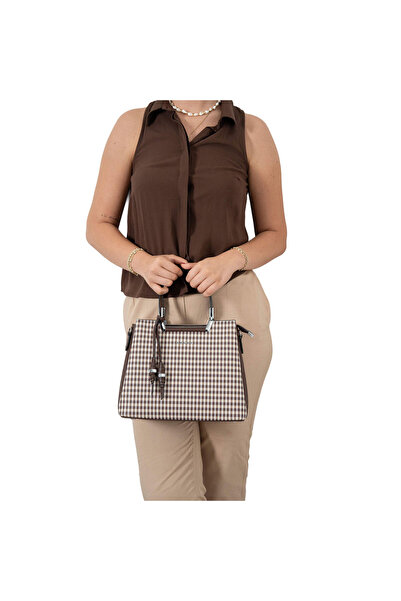 Silver Polo Τσάντα ώμου Γυναικεία / Κορίτσια 969-47368 ΤΣΑΝΤΑ M191 ΚΑΦΕ ΚΙΤΡΙΝΟ-ΜΑΤ ΚΑΦΕ