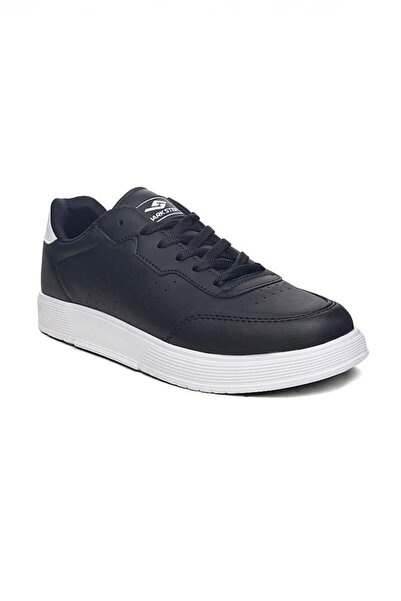 Step Dark 158-26 Skin Leather Anatomical Men's Sneaker Black-White