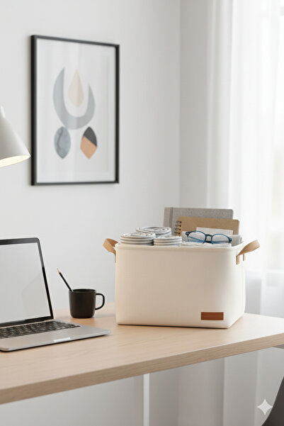 HomyJRs Medium Size Closet Laundry Children's Room Toy Organizer Folding Storage Basket