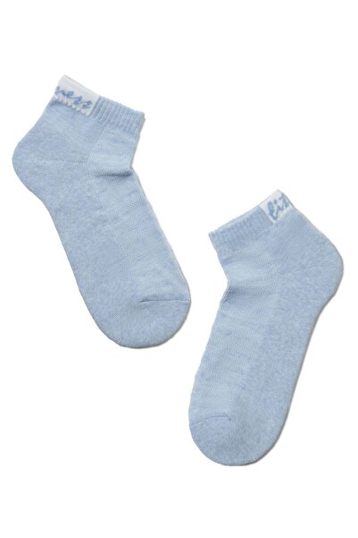 Conte Elegant Women's cotton socks with a fleece sole, Conte Active 091 - Blu...