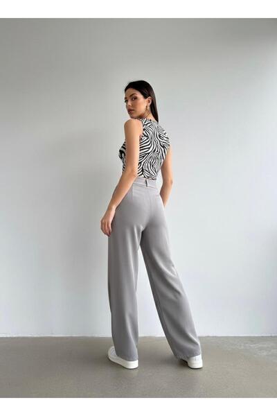 HA-KA GİYİM Women's Snap Fastener Imported Fabric Doubleface High-Quality Fabric O Oversized Mold Pulling Does Not Fade