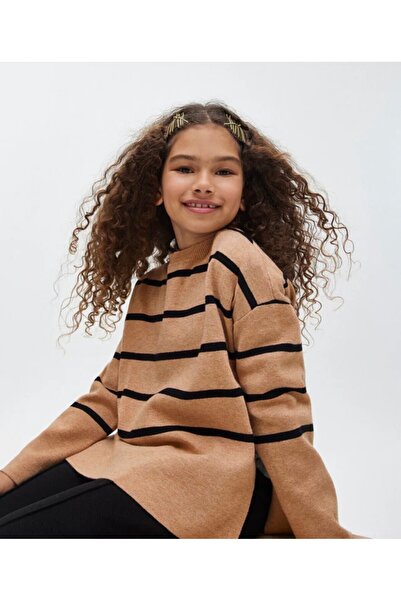 MAYORAL Pulover Bej cu Dungi Negre pentru Fete