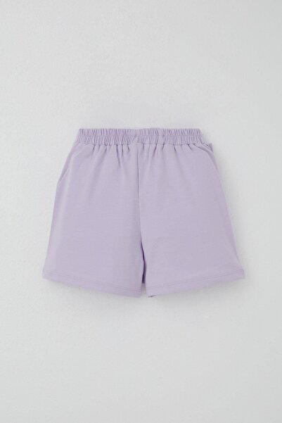 Breeze Girl's Shorts Skirt with Bow Accessories and Ruffles, Ages 6-10, Light Lilac