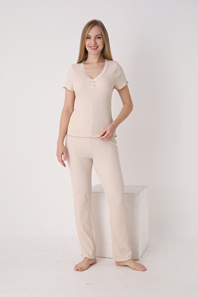 Cotpark Γυναικείο Σετ Πιτζάμες 100% Βαμβάκι ελαστικό ύφασμα 14724