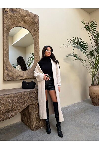 LE CARAMBOLE Γυναικεία μπεζ μακρυμάνικη πλεκτή ζακέτα