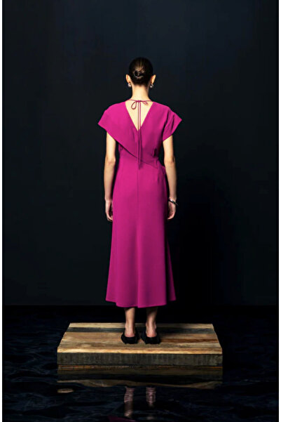 KAMEYA Flounce Violet Long Dress