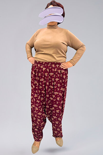 BNZ TEKSTİL Flower Patterned Viscose Fabric Women's Shalwar