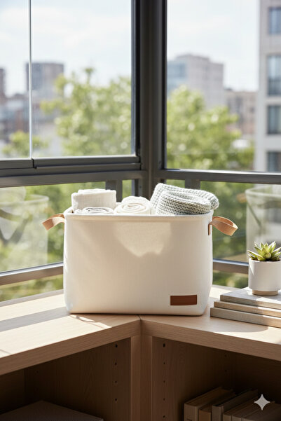 HomyJRs Medium Size Closet Laundry Children's Room Toy Organizer Folding Storage Basket