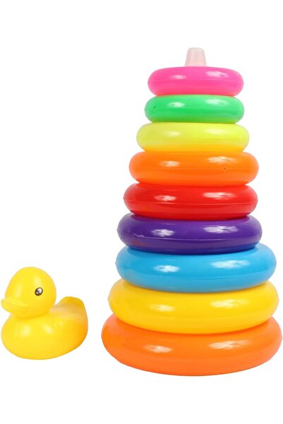 Primo Plus Colourful Ring Toss With Pillar Playset Multicolour