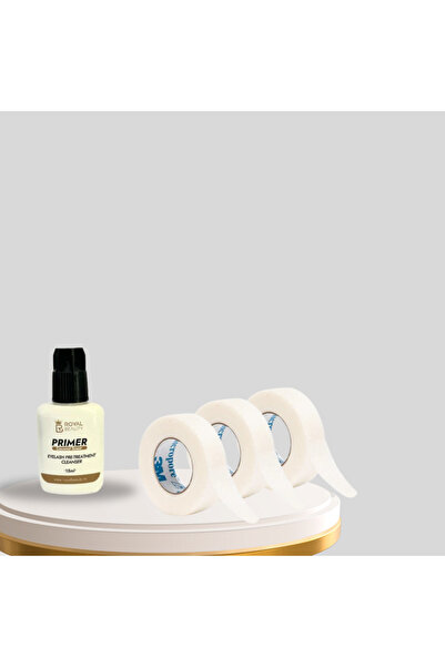 Royal Professional Kit – Lash Primer + 3 Adhesive Tape Rolls for Eyelash Extensions