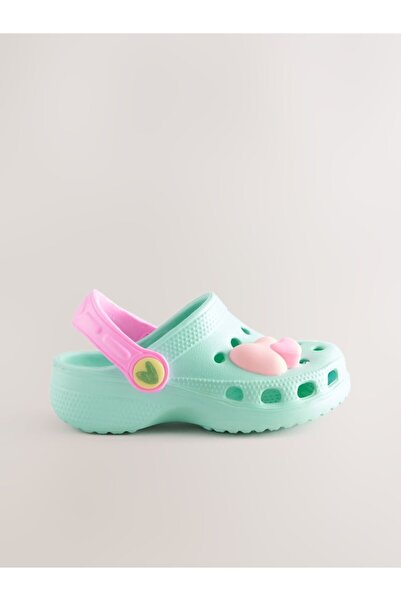 Next Baby Green Heart Logo Slippers / Sandals