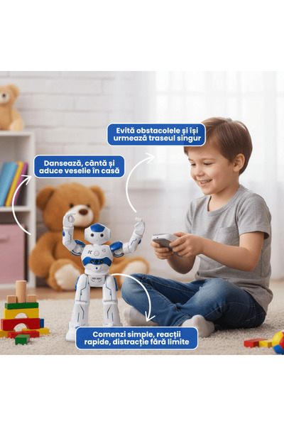 OferteTop Smart Remote Control Toy Robot That Dances, Sings, and Avoids Obstacles