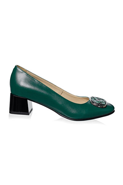 Catinca Shoes Pantofi de damă din piele GREEN BOX WITH BRIGHT VERDE - A 21 VBVS