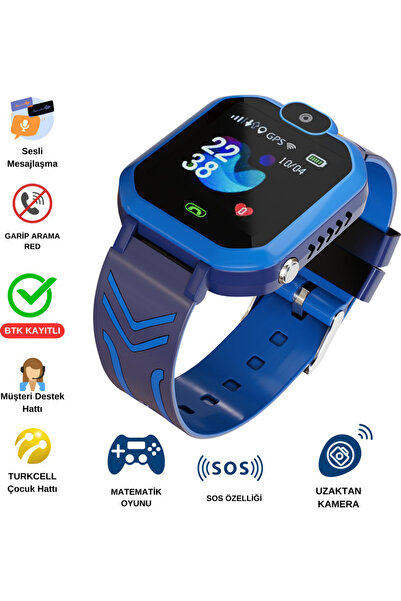 JETZU Akıllı Çocuk Saati SİM Kartlı, Sesli Görüşmeli ve Ebeveyn Kontrollü (BT...