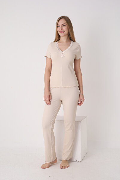 Cotpark Γυναικείο Σετ Πιτζάμες 100% Βαμβάκι ελαστικό ύφασμα 14724