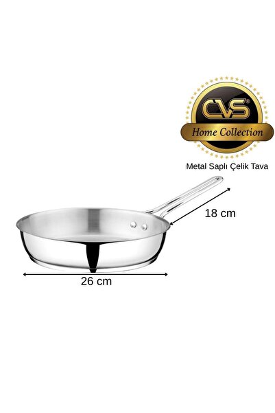 CVS Dn 20067 Elit Platinum Handle 26 cm Steel Pan