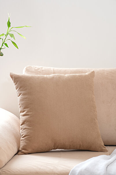 ASDİVA Husă decorativă pentru pernă din piele de căprioară confortabilă, cu t...