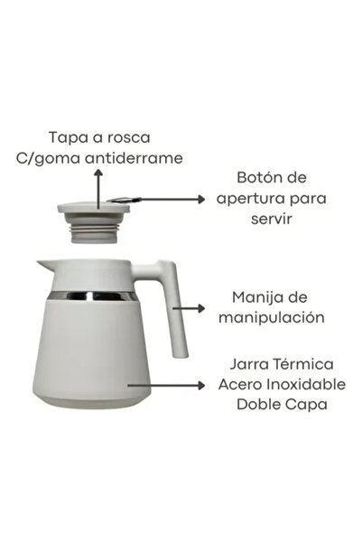 Generic A heat-insulated coffee or tea thermos designed to keep beverages fresh for extended periods.