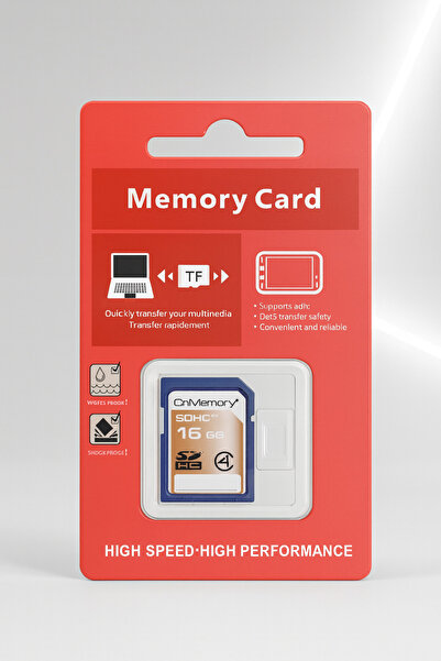 L'eDoren بطاقة ذاكرة SD سعة 16 جيجابايت، بطاقة ذاكرة رقمية آمنة SDHC