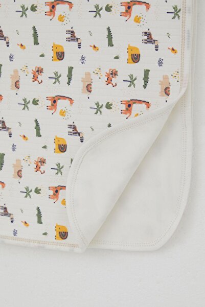 Breeze Newborn Baby Blanket Baby Zoo Standard, Ecru