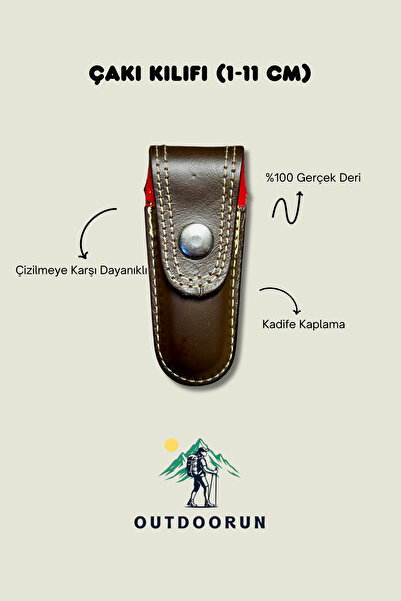 Nobrand Hakiki Deri Çakı Kılıfı - 11 cm