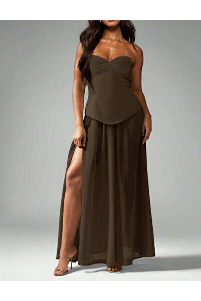 Sheya Rochie maxi Shein Missguided, maro