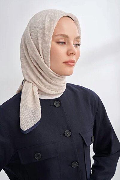 ARMANDA Müslin Biyeli Eşarp 3353-66 Taş