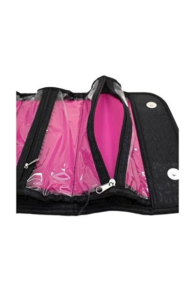 Generic Travel cosmetic bag with a pleated design