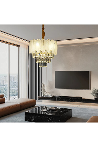 HAMER Modern gold chandelier, European style, luxury design, E14*5L, 400mm diameter