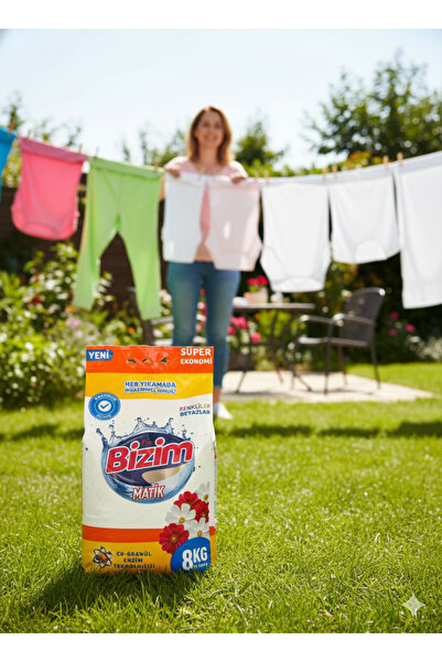 Can Bizim Renkliler Ve Beyazlar İçin Toz Çamaşır Deterjan 8 KG Matik (53+ Yık...