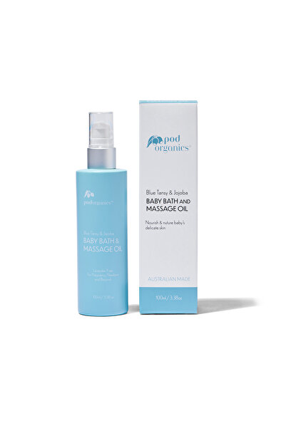 POD Organics Bath & Massage Oil with Blue Tansy and Jojoba, 100 ml