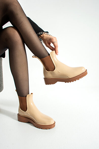 SEOUL SPORT SHOES Γυναικείες γυαλιστερές μπότες βροχής – Κοντές μπότες, αντιο...