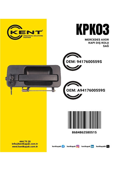 KENT Mercedes Axor Door Handle Right