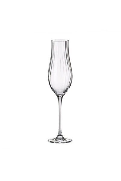 BOHEMİA CRYSTAL Set de 6 pahare de șampanie Crystal Bohemia Limosa Optic 200 ...