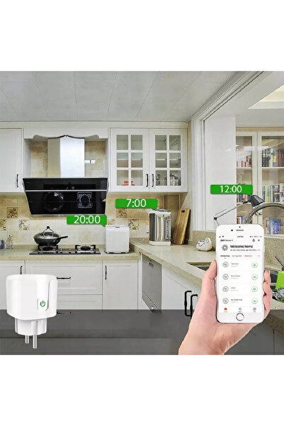 Gonga Wifi socket, smart, compatible with Tuya, Smartlife, Gonga® applications White