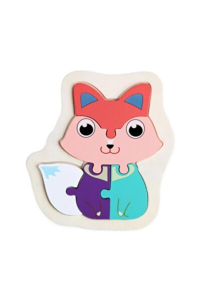 OEM Puzzle Încastru 3D pentru Începători, din Lemn, Pisicuta– 5 Piese