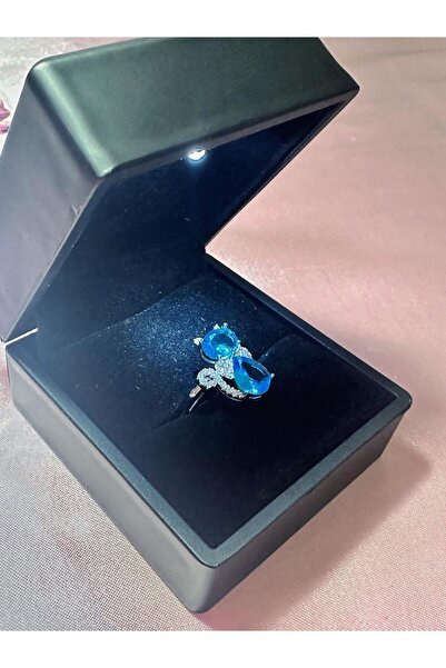thehersjewelry Blue Cat Elegance İthal Yüzük
