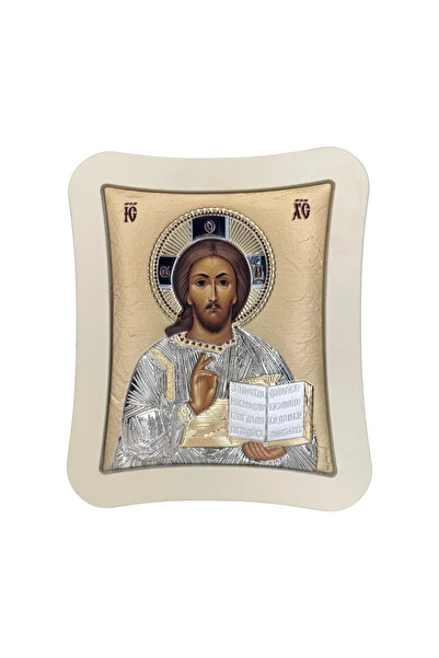 SLEVORI Silver icon Jesus Christ 21 x 25