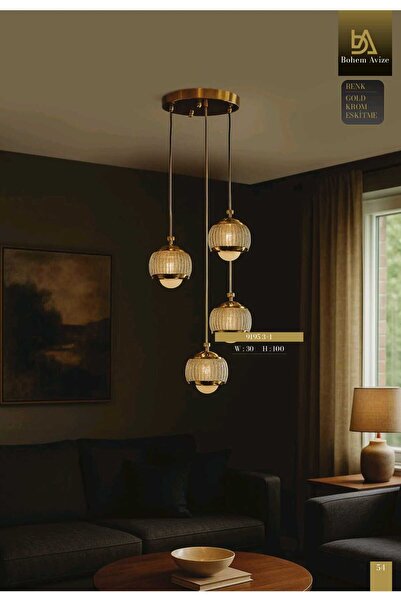 Bohem Aydınlatma Damla Sarkıt Avize Modeli 3 renk LED Modern Avize