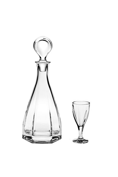 BOHEMİA CRYSTAL Decanter set + 6 liqueur glasses 60ml Crystal Bohemia Victoria
