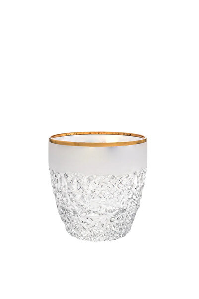 Bohemia Jihlava 1845 Set of 6 Bohemia Nicolette DOF crystal glasses Gold & Ma...