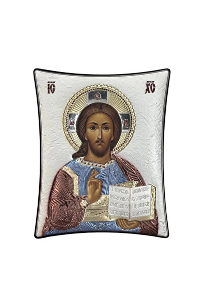 SLEVORI Icoană din argint Iisus Hristos 16 x 20 cm